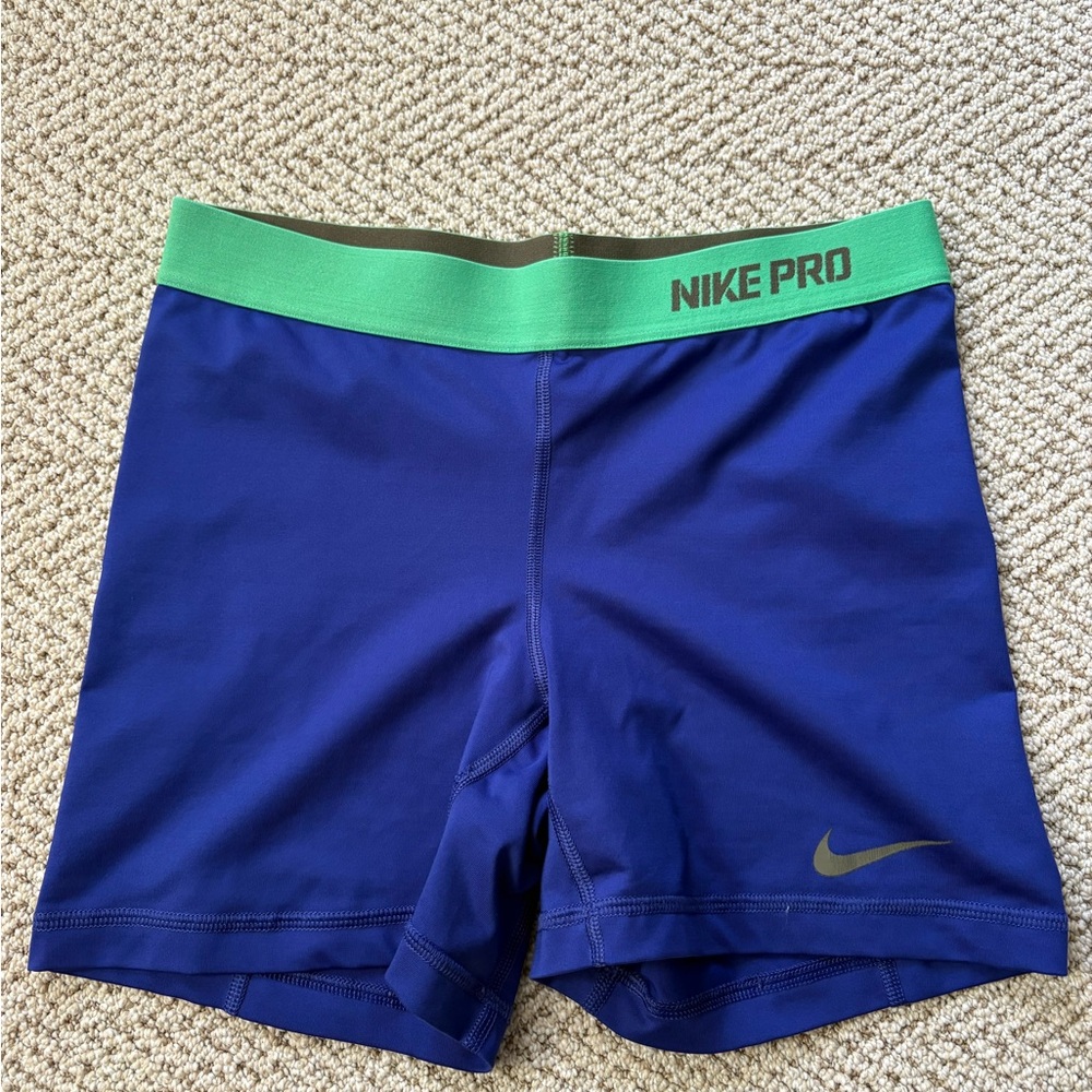 Nike Performance Purple and Neon Green Shorts